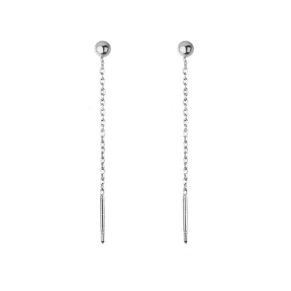 Version Personality Round Beads Hanging Female Rings