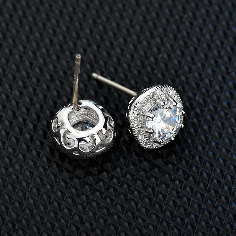 Sterling Sier Ear Zircon Inlaid Fashionmonger Rings