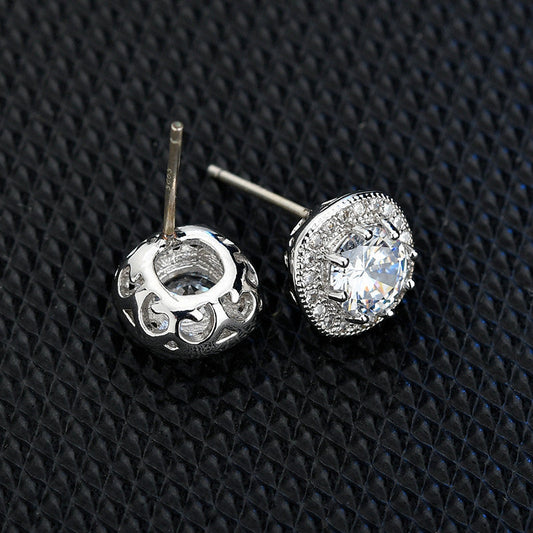 Sterling Sier Ear Zircon Inlaid Fashionmonger Rings