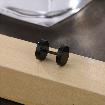 Barbell Male Dumbbell Hip Hop Female Hipster Classic Ear Earrings