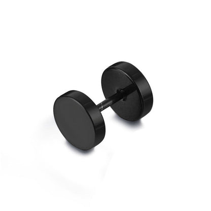 Barbell Male Dumbbell Hip Hop Female Hipster Classic Ear Earrings