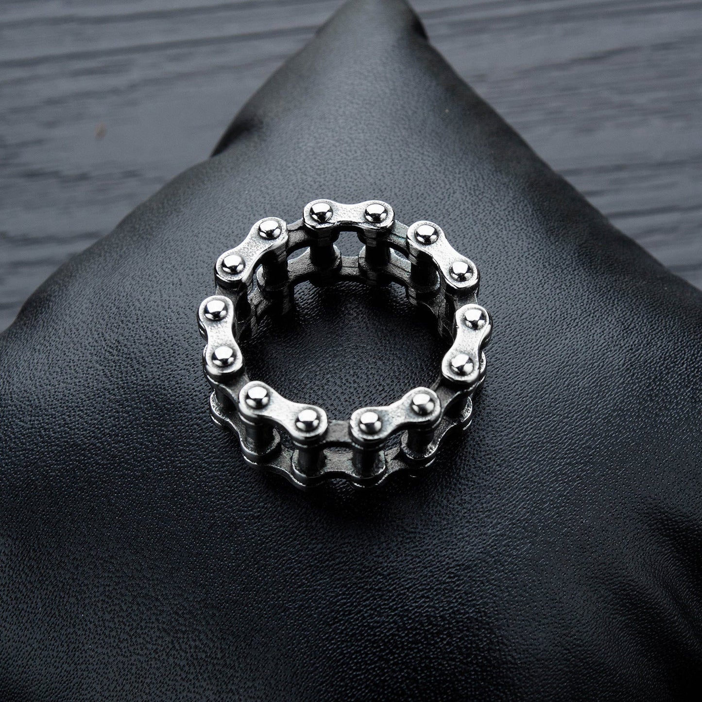 Men's Fashion Ornament Personality Bicycle Chain Titanium Steel Trendy Rings