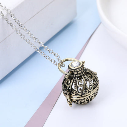 Diffusion Sweater Chain Volcanic Rock Flower Necklaces