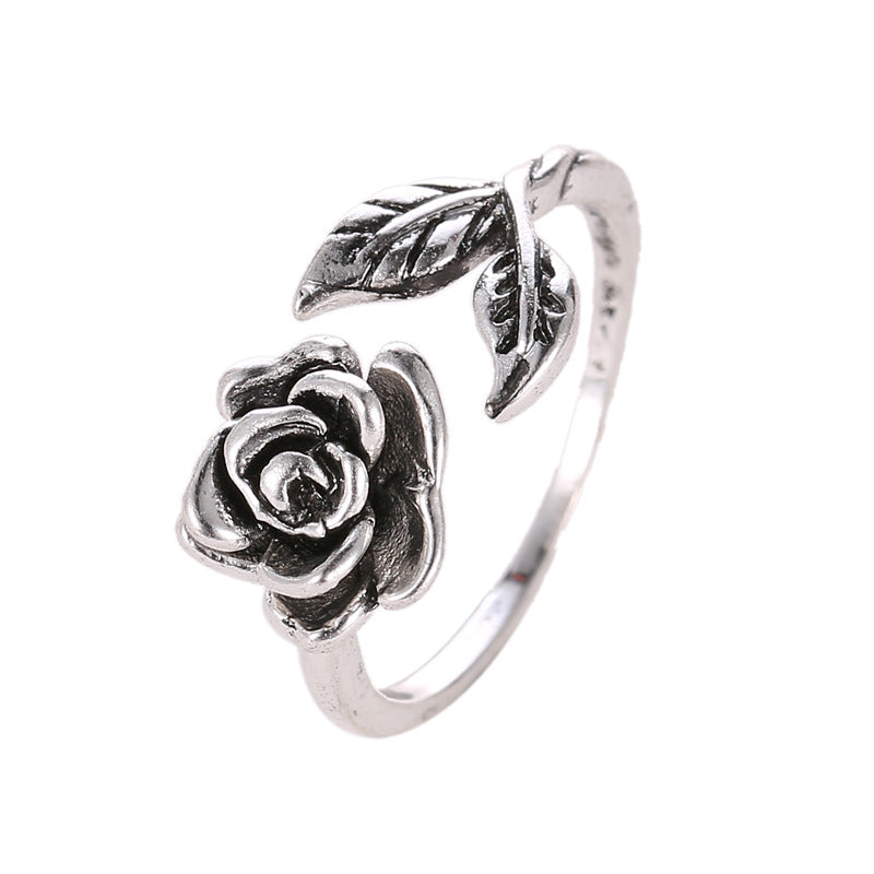 Women's Rose Personalized Hand Jewelry Valentine's Day Rings