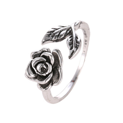 Women's Rose Personalized Hand Jewelry Valentine's Day Rings