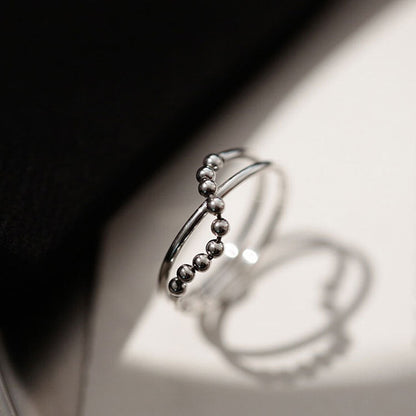 Chain Ball Wind Open Niche High-grade Rings