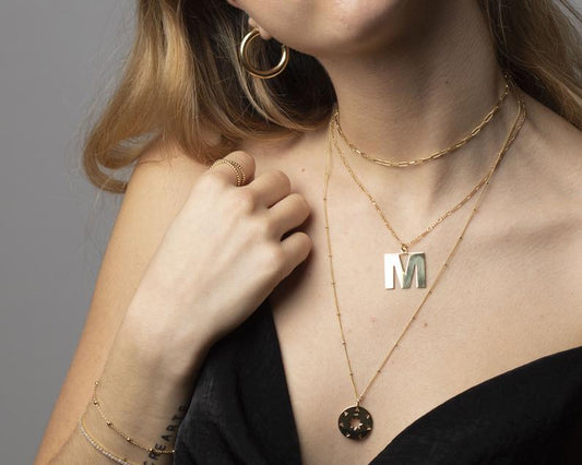 Cool Style Simple Golden Chain Fashionable Folding Belt Copper Necklaces