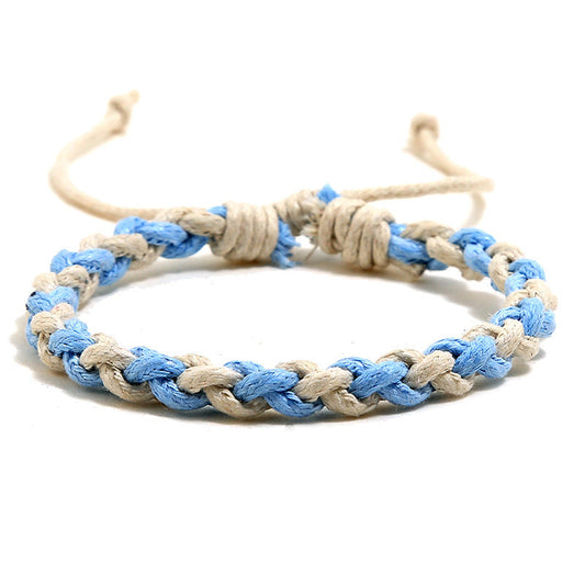 Punk Color Couple Ethnic Style Personalized Woven Simple Bracelets
