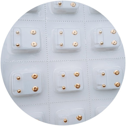 Round Stainless Steel Blister Card Get One's Earrings