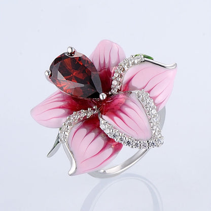 Women's Ornament Rose Fashion Sier Jewelry Rings