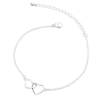 Personality Heart-to-heart Pendant Simple Couple Love Bracelets