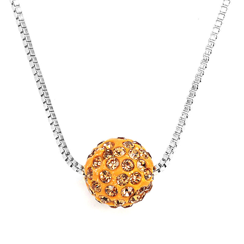 Exquisite Ornament Rhinestone Ball Pearl Diamond Necklaces