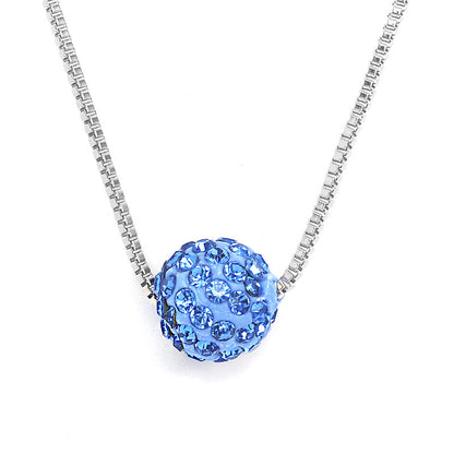 Exquisite Ornament Rhinestone Ball Pearl Diamond Necklaces