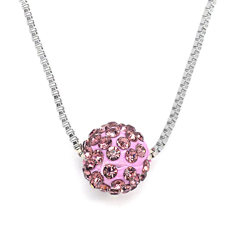Exquisite Ornament Rhinestone Ball Pearl Diamond Necklaces