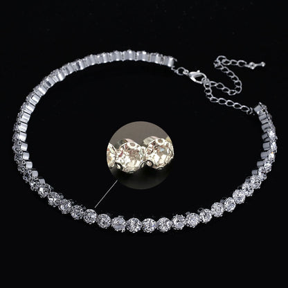 Fashion And Bride Ornament Elegant Shiny Necklaces