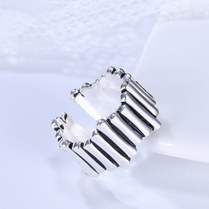 Creative Vintage Stripe Female Fashion Personality Winding Rings