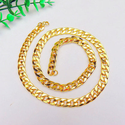 Men's Live Broadcast Ornament Gold Plated Keel Hemp Necklaces