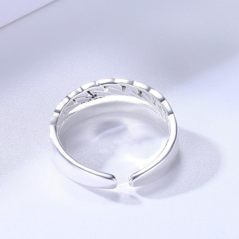 Chain Open Index Finger Small Female Vintage Rings