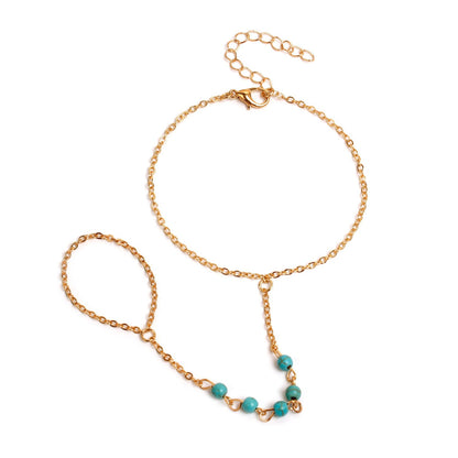 Ornament Fashion Simple Turquoise Handmade Beaded Bracelets