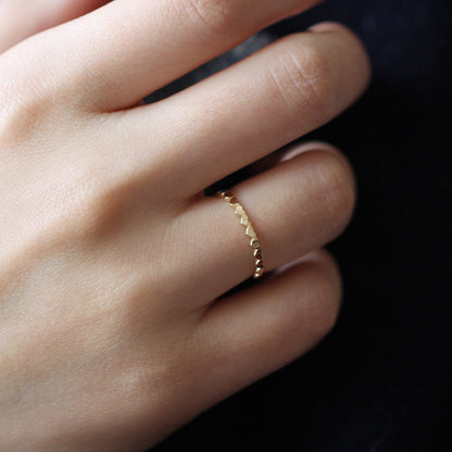 Women's Sier Gold Plated Small Heart Very Rings