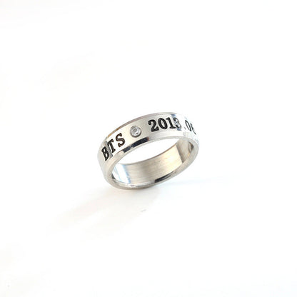 Stainless Steel Peripheral Design Sier Titanium Rings