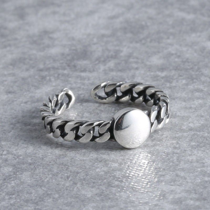 Knuckle Distressed Antique Retro Artistic Round Rings