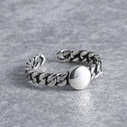 Knuckle Distressed Antique Retro Artistic Round Rings