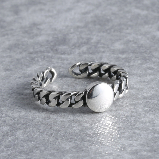 Knuckle Distressed Antique Retro Artistic Round Rings