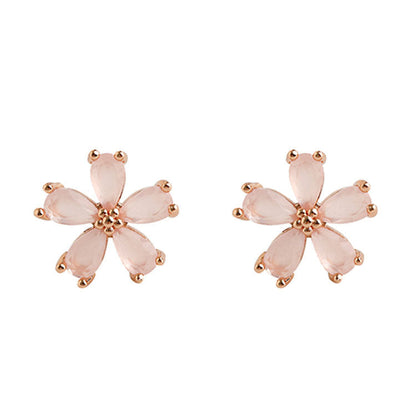 Sier Flowers Week Simple And Stylish Earrings