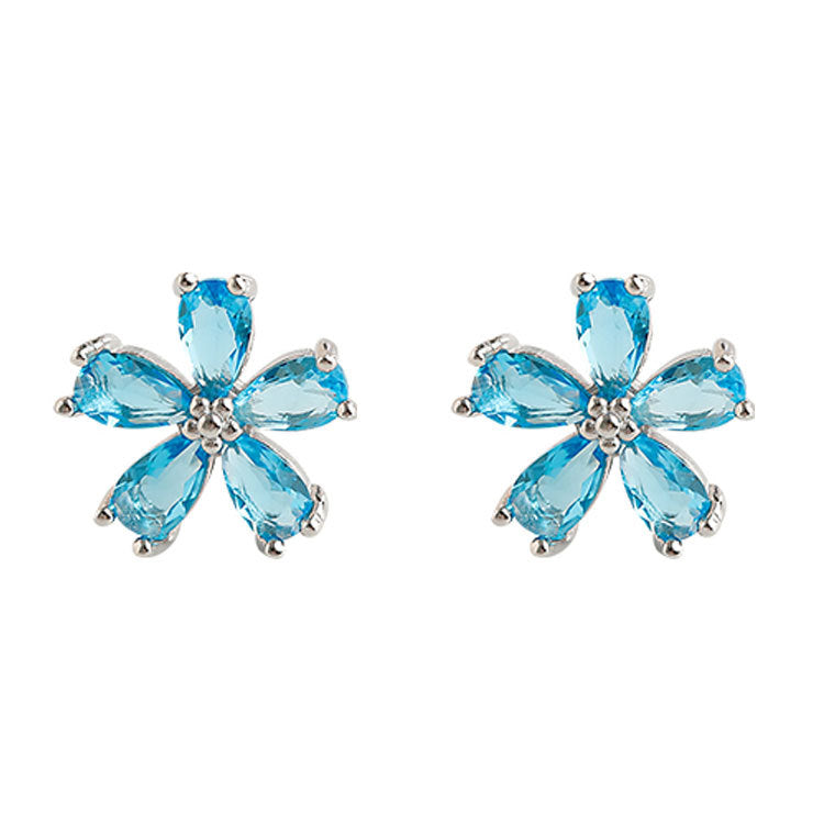 Sier Flowers Week Simple And Stylish Earrings