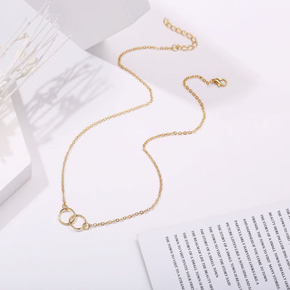 Women's Creative Retro Simple Metal Alloy Clavicle Necklaces