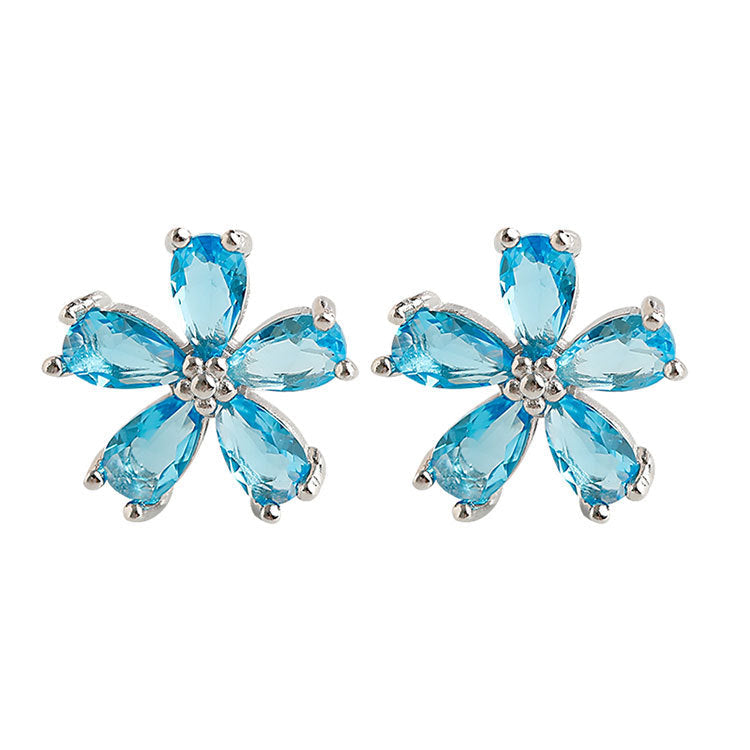 Sier Flowers Week Simple And Stylish Earrings
