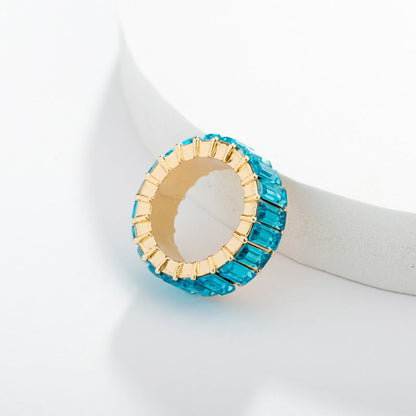 Alloy Color Personality Fashion Geometry Pattern Rings