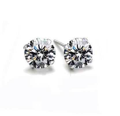 Women's Sier Fashion Classic Ornament Super Flash Rings