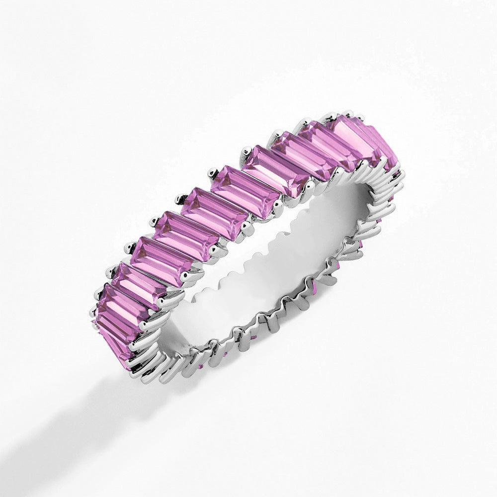 Women's Inclined Crystal Alloy Trendy For Rings