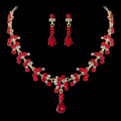 Attractive Bridal Suit Fashion Diamond Crystal Necklaces