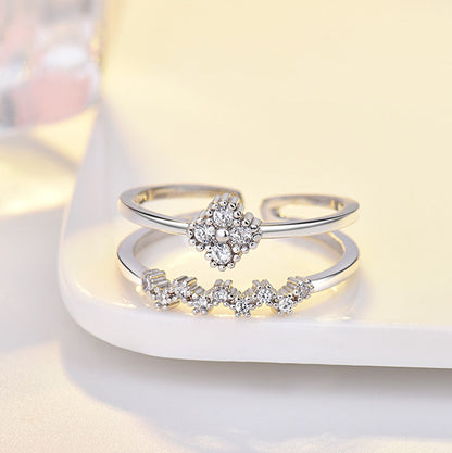 Four-leaf Clover Female Simple Stylish Index Finger Mori Rings