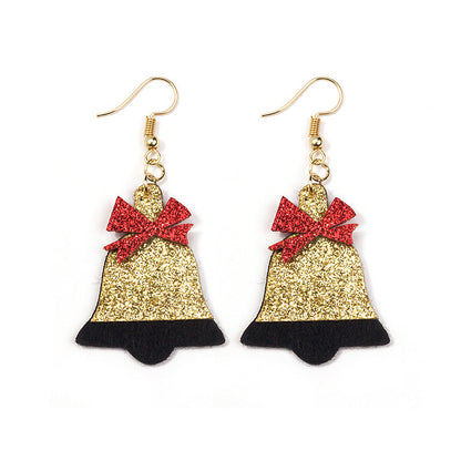 Cartoon Stereo Santa Claus Snowman Elk Earrings
