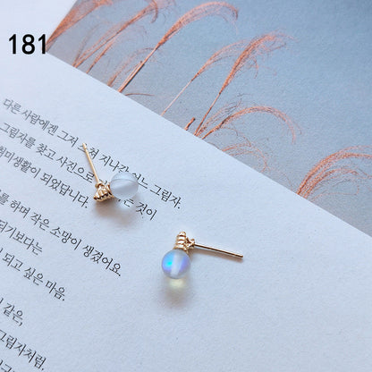 Bright Eyes Sier Creative Flash Aura Essence Female Earrings