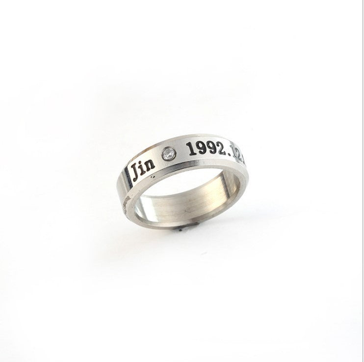 Stainless Steel Peripheral Design Sier Titanium Rings