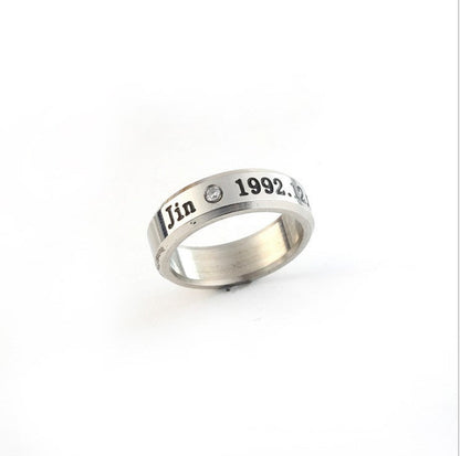 Stainless Steel Peripheral Design Sier Titanium Rings