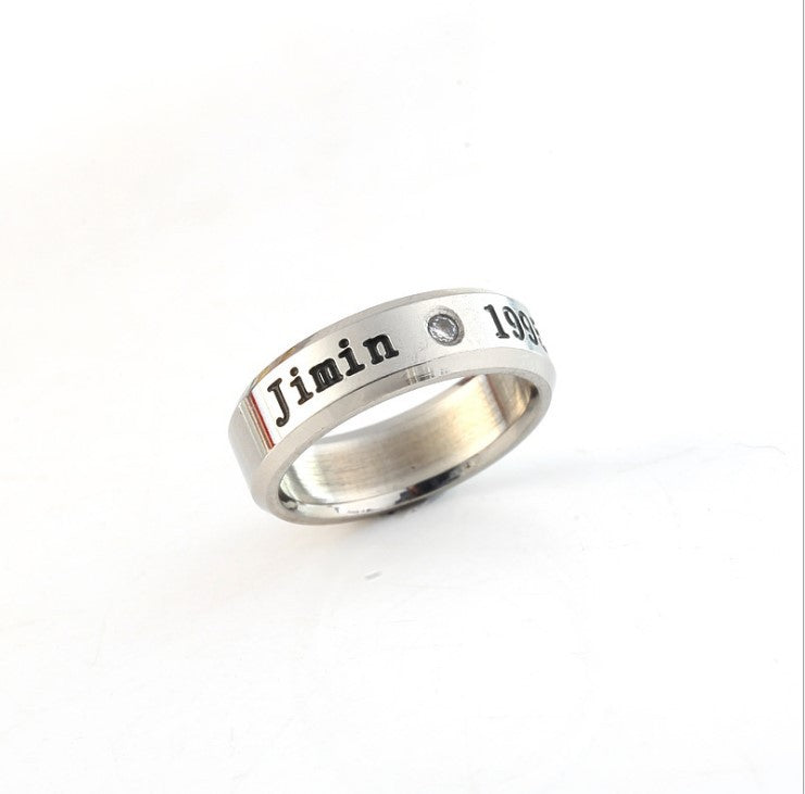 Stainless Steel Peripheral Design Sier Titanium Rings