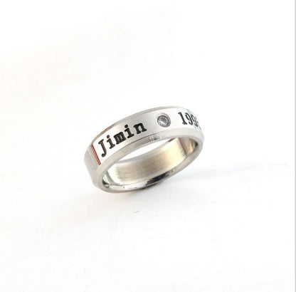 Stainless Steel Peripheral Design Sier Titanium Rings