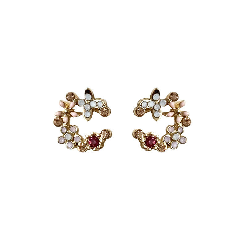 Women's Elegant Flower For Colorful Fashion Petals Rings