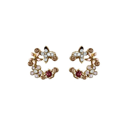 Women's Elegant Flower For Colorful Fashion Petals Rings