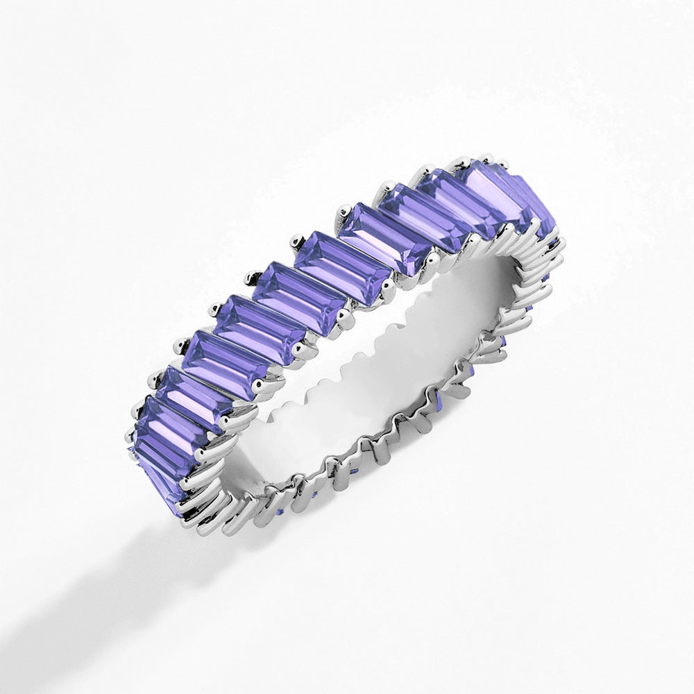 Women's Inclined Crystal Alloy Trendy For Rings