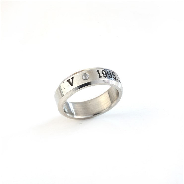 Stainless Steel Peripheral Design Sier Titanium Rings