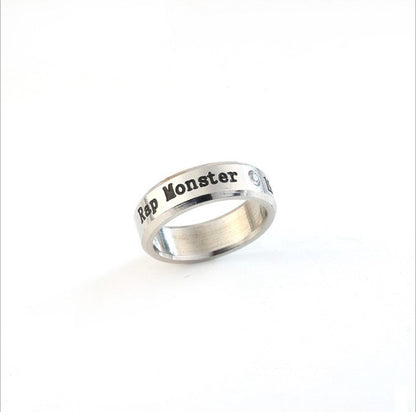 Stainless Steel Peripheral Design Sier Titanium Rings