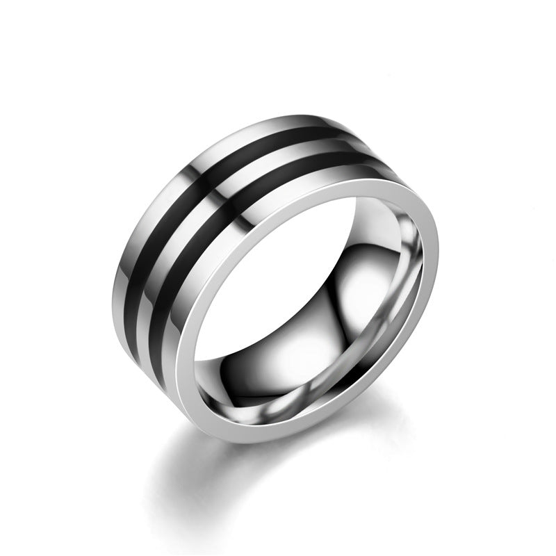 Men's Niche Titanium Steel Retro Fashion Stainless Rings