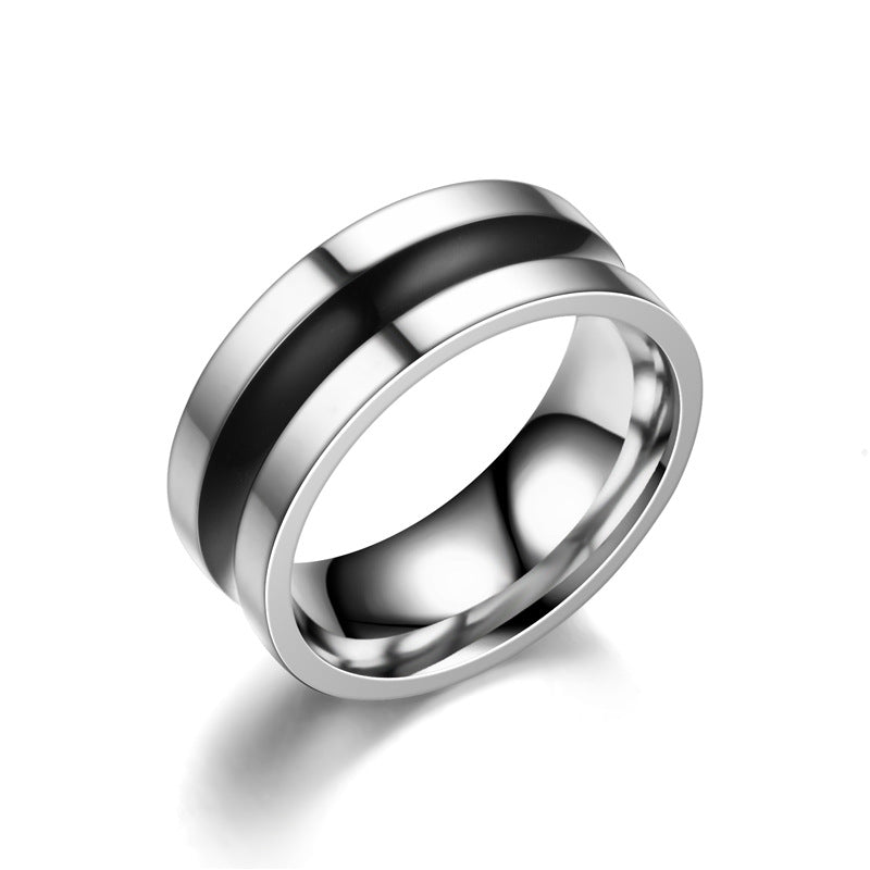 Men's Niche Titanium Steel Retro Fashion Stainless Rings